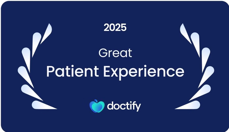 Doctify 2025 Outstanding Patient Experience award badge